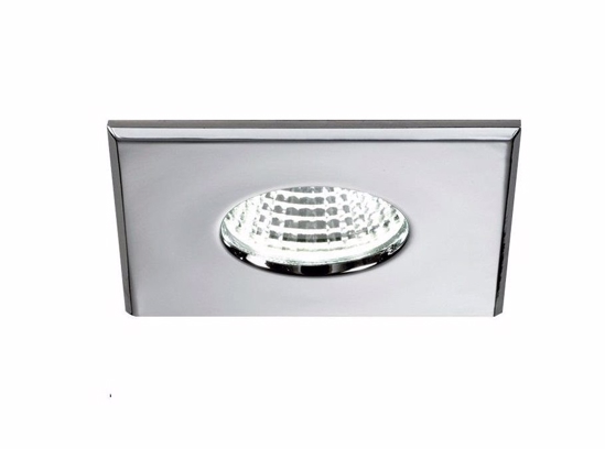 Faretto da incasso led a soffitto per doccia bagno ip65 cromo 5w 3000k