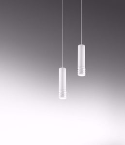 Gea luce emily lampade a sospensione design cilindro metallo bianco per cucina