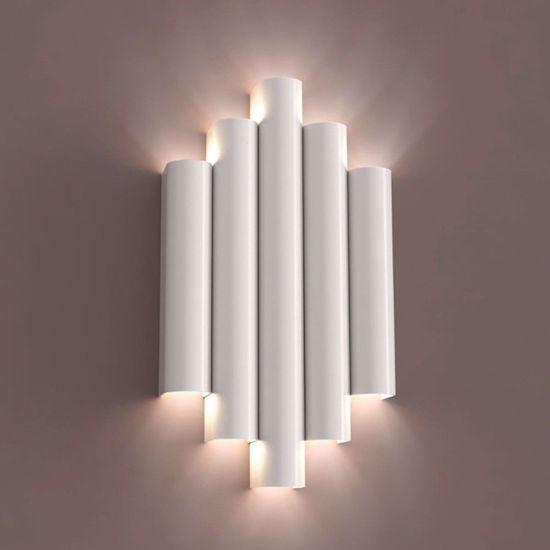 Applique led 21w 3000k bianco design moderna per salone