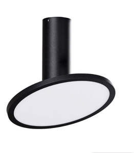 Faretto soffitto led 18w 3000k design moderno orientabile nero