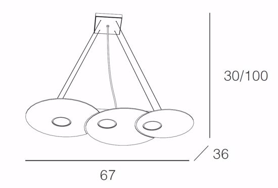 Lampadario moderno per tavolo soggiorno bianco luce sopra e sotto