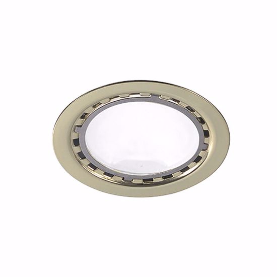 Faretto da incasso led nicchie cartongesso 3w 3000k oro lucido ottone 220-240v