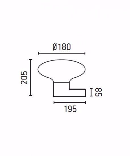 Applique per esterno giardino ip44 marrone