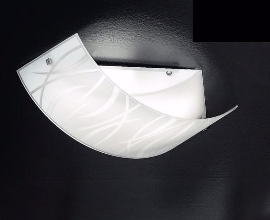 Gea luce agnese plafoniera 43cm &quot;small&quot; moderna vetri fili bianchi per ingresso