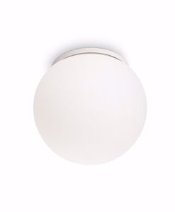 Applique moderne 30cm sfera da parete soffitto vetro bianco moderna