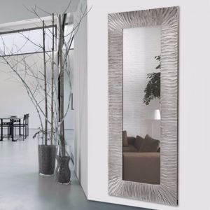 Grande specchio da parete per soggiorno design occhiali argento 150x50 -  17C8