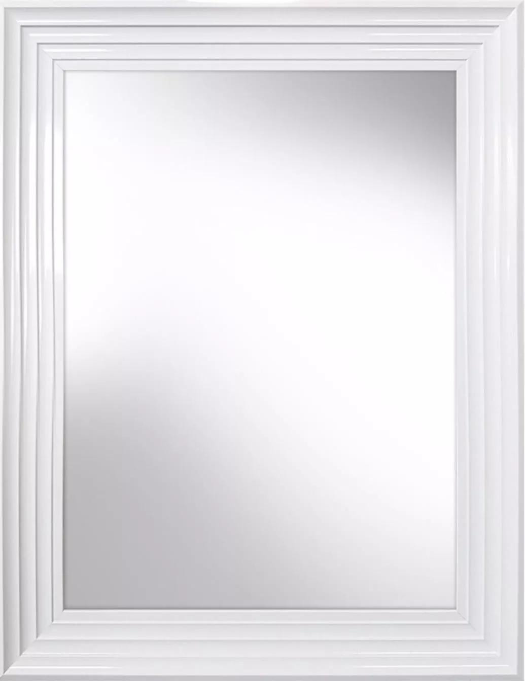 Specchio da parete 50x70 cornice bianca - 7134