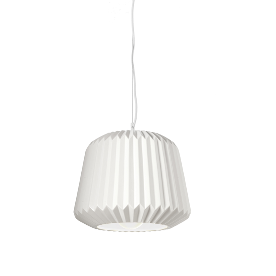 Lampada a sospensione ondaluce so plumcake di ceramica bianca design