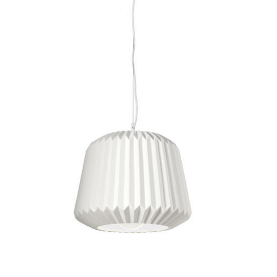 Lampadario moderno ondaluce plumcake di ceramica bianca design