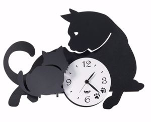 Orologio da parete moderno gatti neri