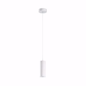 Birba linea light lampada a sospensione cilindro bianco gu10 moderna