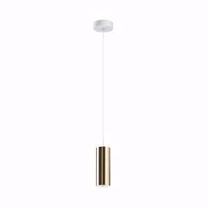 Linealight birba piccolo lampadario pendente cilindro metallo ottone per isola cucina