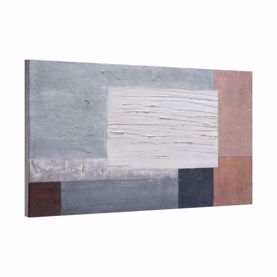Quadro astratto moderno per soggiorno dipinto pittura rilievo 60x120