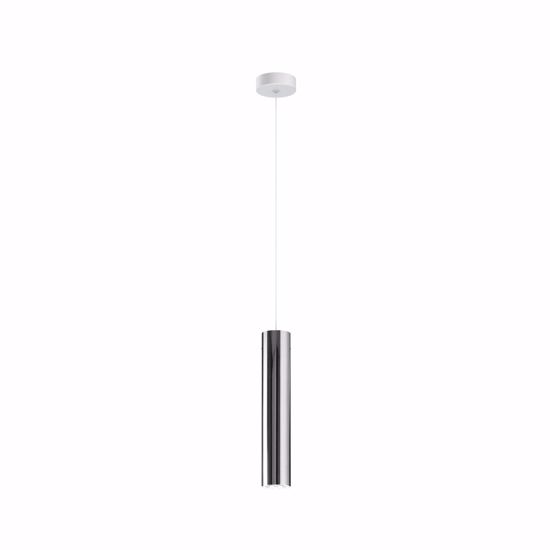 Linea light birba lampada a sospensione tubo metallo alluminio per isola cucina