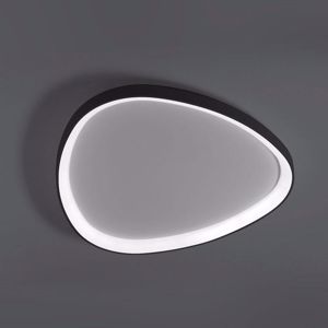 Plafoniera nera vivida lifering led 60w 3000k 4000k design moderna dimmerabile