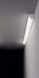 Profilo esterno 2mt alluminio angolare rotondo bianco con kit diffusore per strip led max 20mm