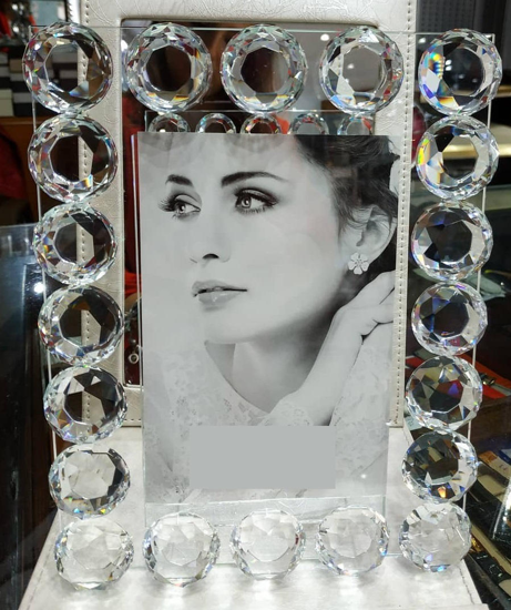 Cornice portafoto di vetro cristallo foto 10x15 da tavolo