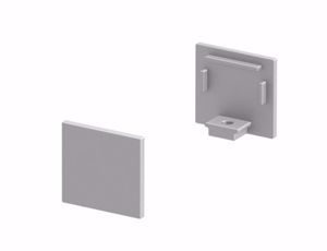 Tappi di chiusura alta colore alluminio per profilo standard 0478
