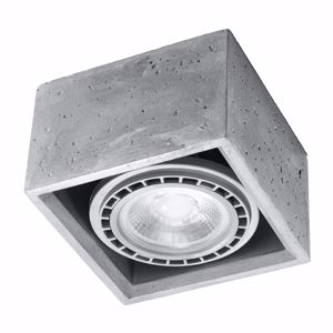 Faretto cubo spot da tetto soffitto di cemento grezzo grigio 220v gu10