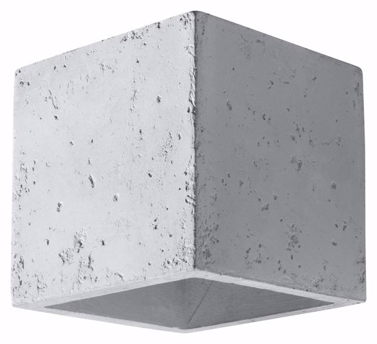 Applique cubo di cemento grigio per interno