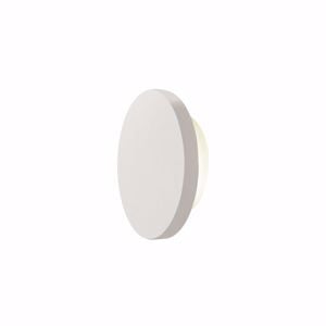 Applique cerchio rotondo gesso bianco pitturabile 10w 3000k
