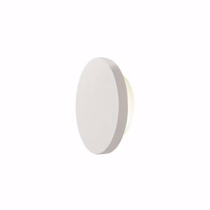 Applique cerchio rotondo gesso bianco pitturabile led 10w 3000k