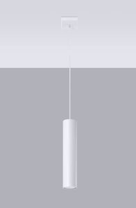 Lampadario pendente cilindro bianca per isola bancone cucina
