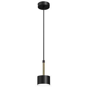 Lampadario cucina pendente nero oro lucido gx53 led