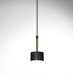 Lampadario pendente nero oro lucido gx53 led