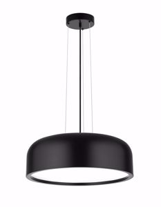 Lampadario cupola nera per tavolo cucina moderna