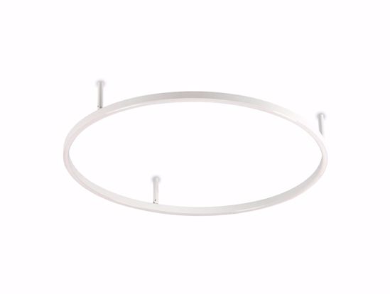 Oracle slim pl d070 round ideal lux plafoniera led 38w 3000k bianca per soggiorno