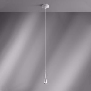 Vivida twist lampada a sospensione per cucina led 3000k bianca design