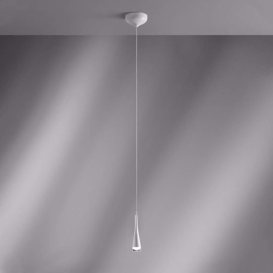 Vivida twist lampada a sospensione per cucina led 3000k bianca design