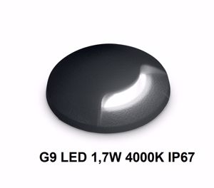 Faretto di resina calpestabile incasso pavimento ip67 per esterno g9 led 220v