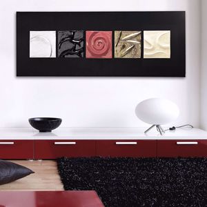 Quadro scultura moderno 160x60 ceramica decorativo per soggiorno
