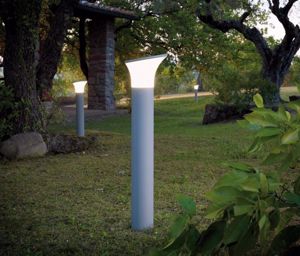 Lampione da giardino moderno ip44 grigio