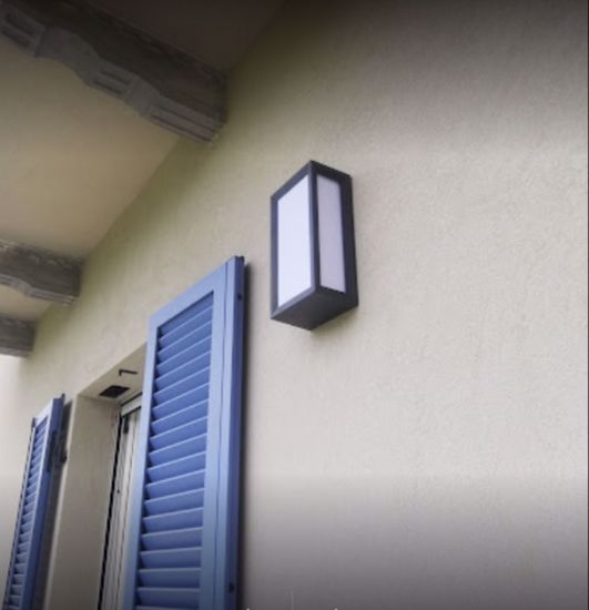 Applique da esterno antracite bianco rettangolare verticale orizzontale ip54