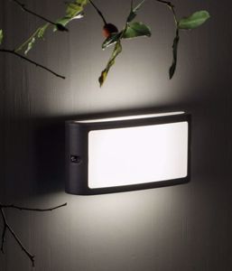 Applique grigio led per esterno 10w 4000k ip54