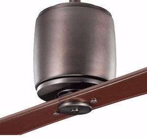 Ventilatore silenzioso da soffitto 2 pale 6 velocit&agrave; bronzo con telecomando ambienti da 15 a 30mq