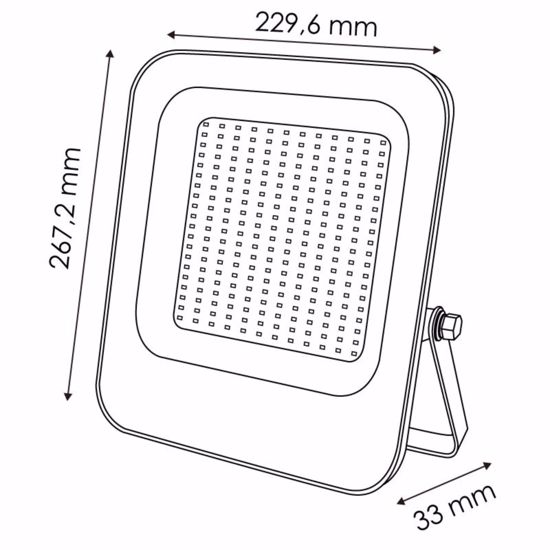 Fari da esterno 150w 4500k 18000 lumen ip65 dimmerabile orientabile