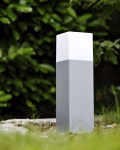 Lampioncino grigio moderno per esterno giardino ip44 promozione fine scorte fp