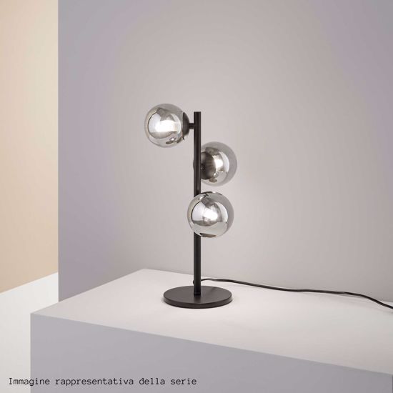 Perlage tl3 ideal lux lampada da tavolo tre luci metallo ottone per soggiorno