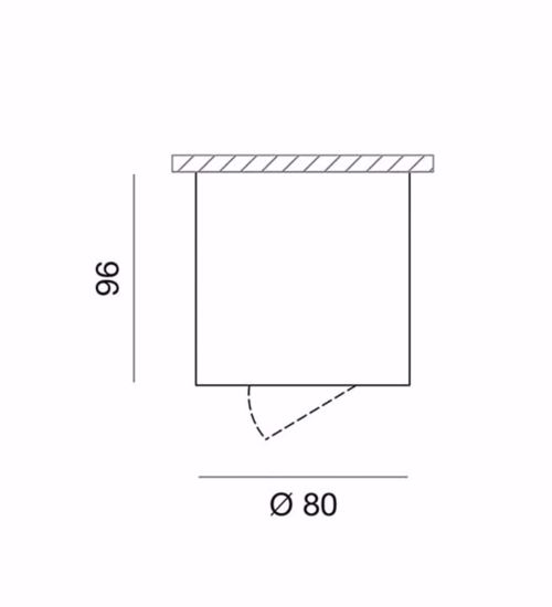 Faretto cilindro bianco da soffitto luce orientabile gu10 led