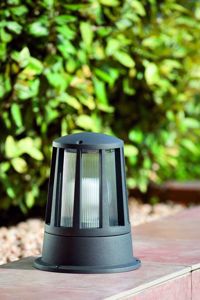 Paletto lampioncino moderno da per giardino antracite