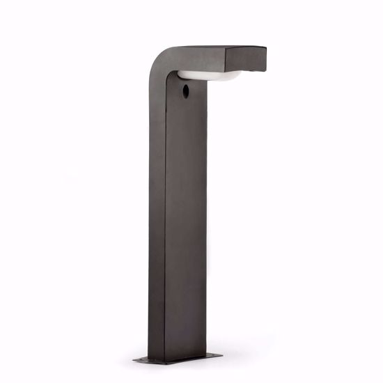 Lampione design moderno ip44 da giardino esterno grigio scuro