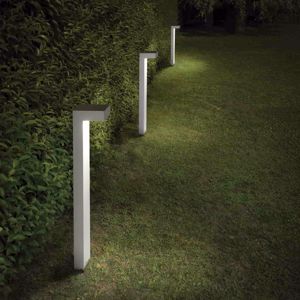 Ideal lux sirio pt2 lampioncino 60cm da giardino ip44 grigio moderno