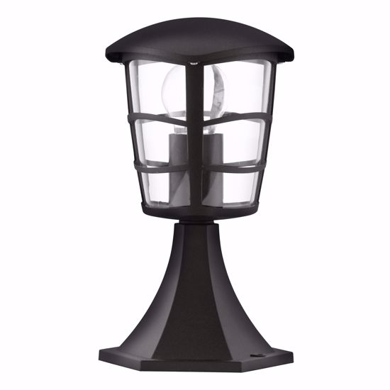 Lampioncino basso per esterno giardino lanterna nero ip44