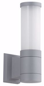 Applique grigio da esterno ip65 impermeabile luce diffusa