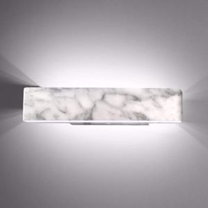 Applique effetto marmo bianco led 4000k design moderno