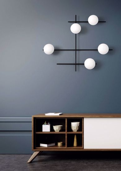 Miloox mikado lampada da parete orientabile applique design moderna modulabile